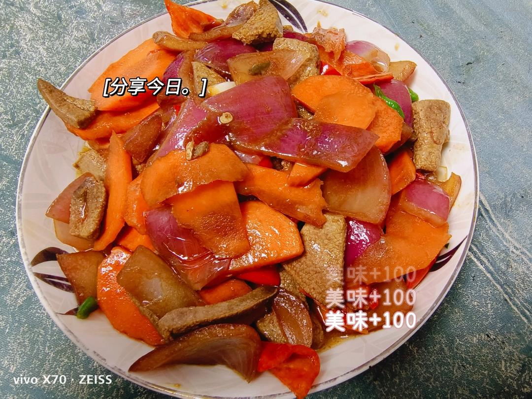 爆炒猪肝家庭做法