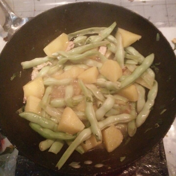 土豆炖豆角