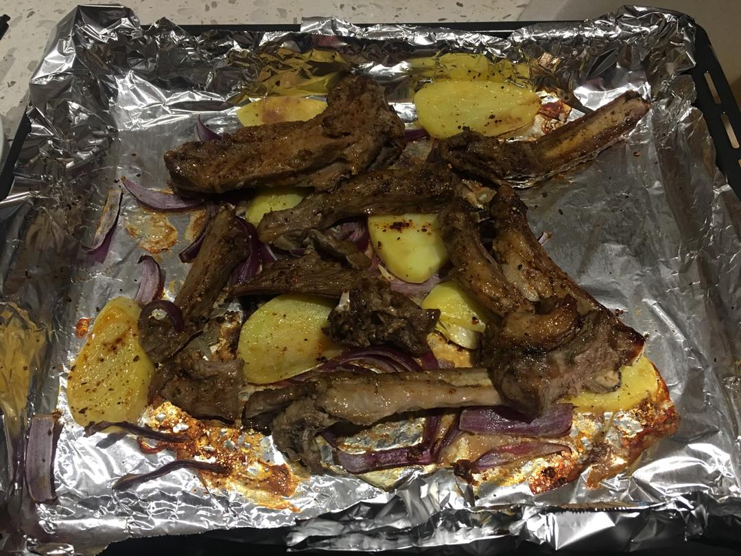 烤箱烤羊排（最简单版）