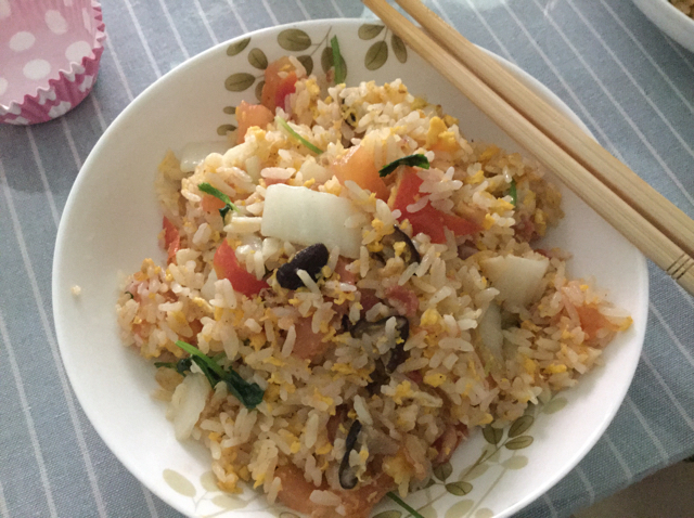 培根什蔬炒饭
