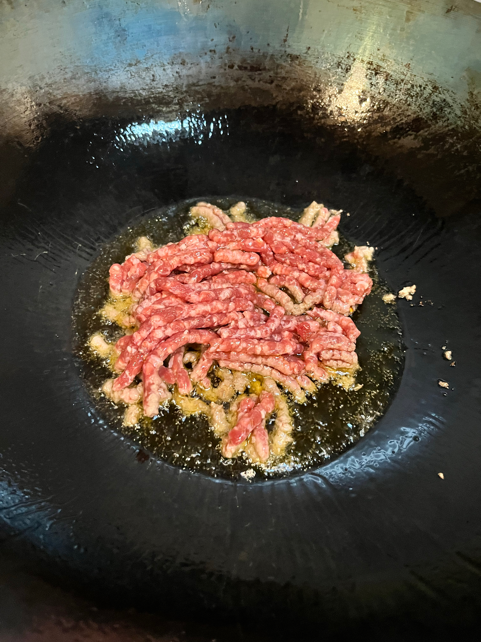 牛肉末烧米凉粉的做法 步骤1