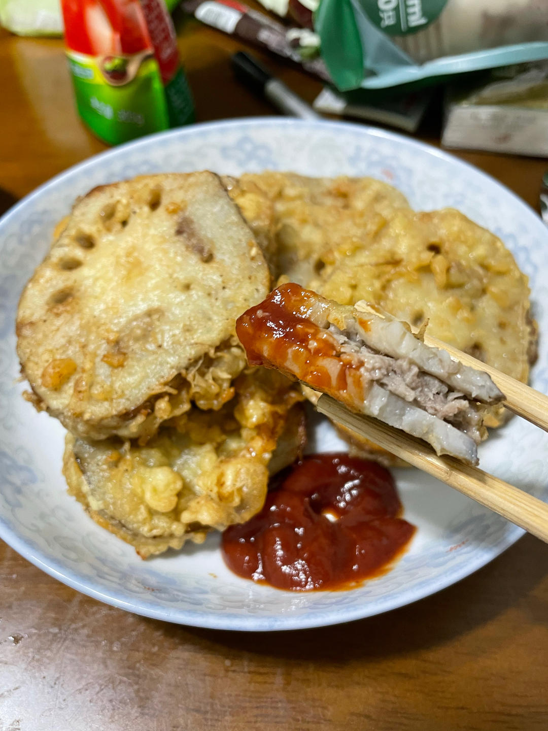 炸藕盒（藕夹肉）