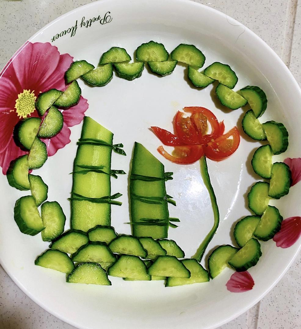 黄瓜摆盘