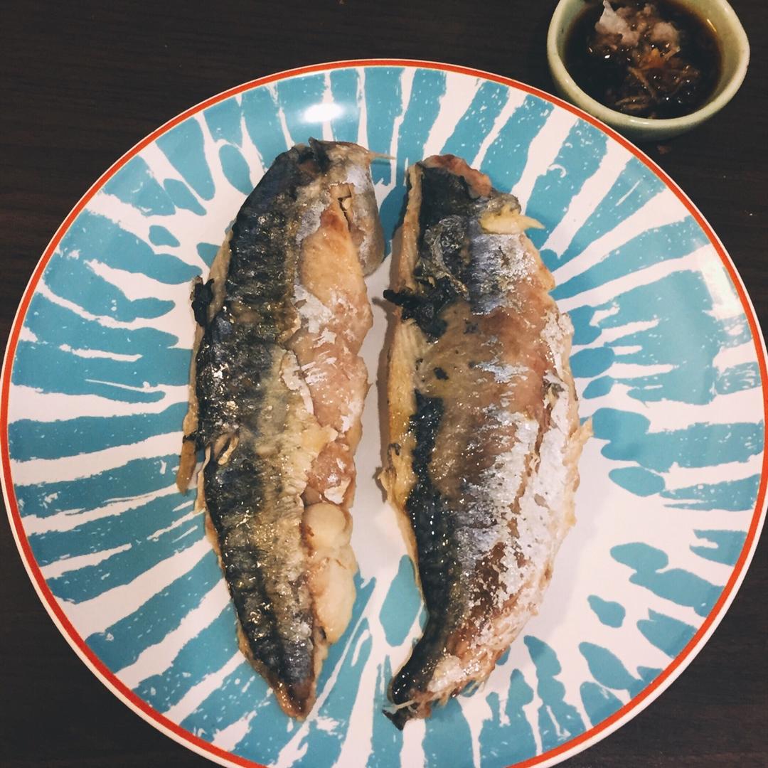 日式盐烤青花鱼