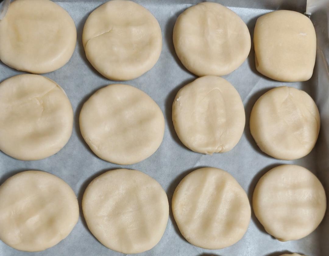 酥皮绿豆饼   酥得掉渣渣