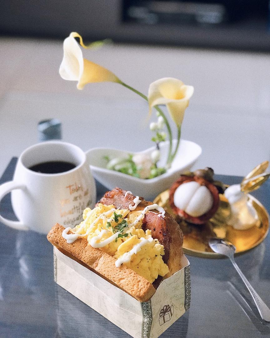 网红EGG DROP芝士厚蛋烧三明治 🥪『平底锅美食』