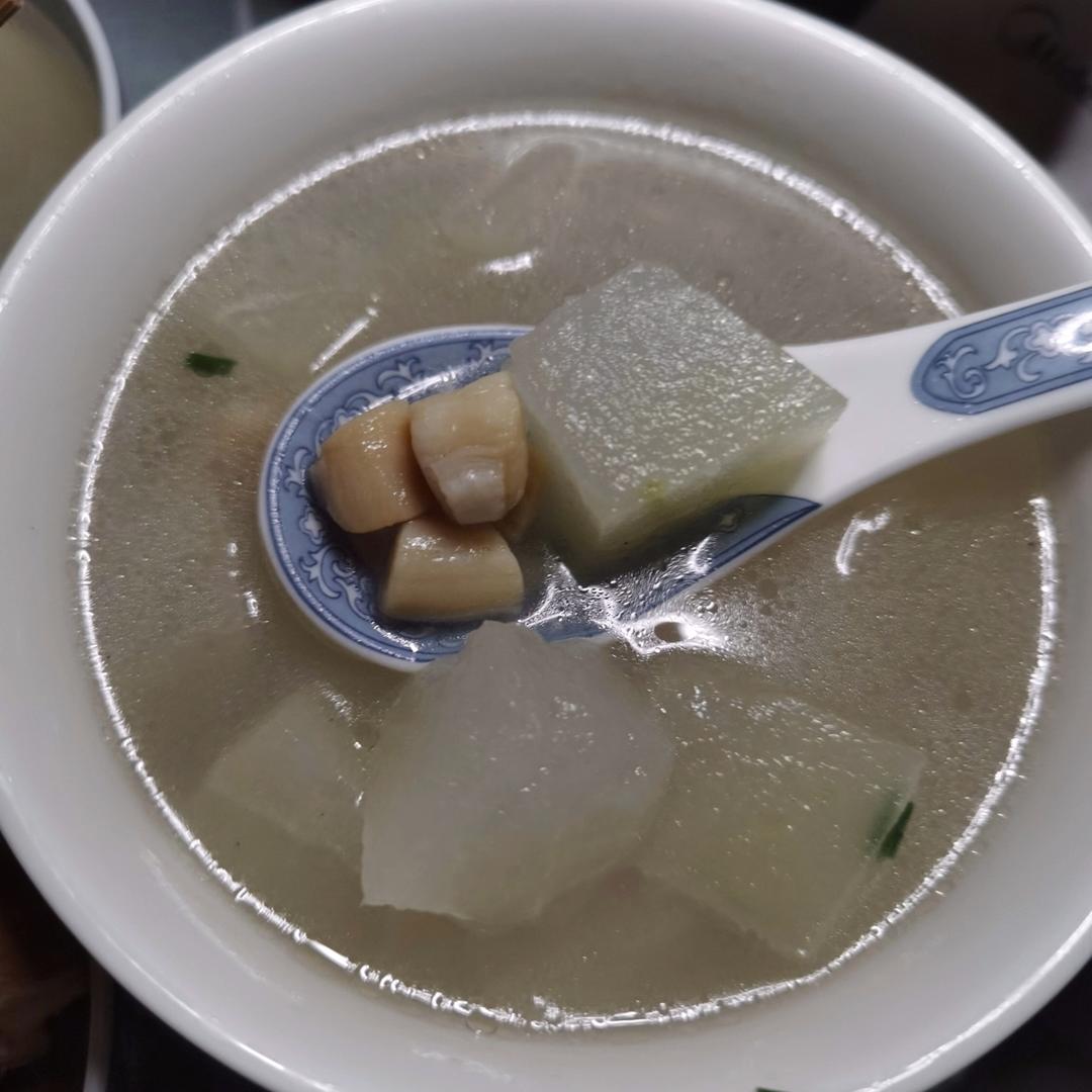 鲜掉眉毛系列之冬瓜干贝汤