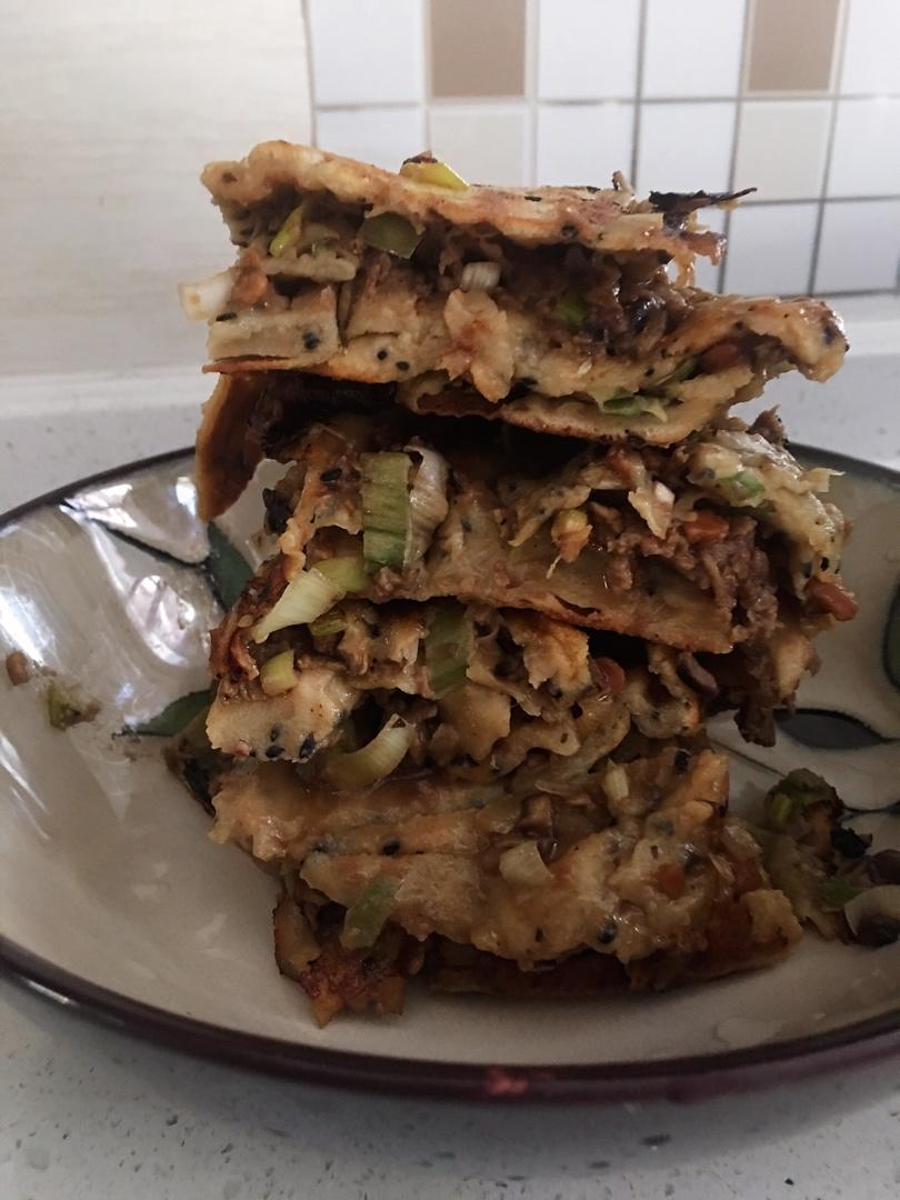 葱香牛肉千层饼