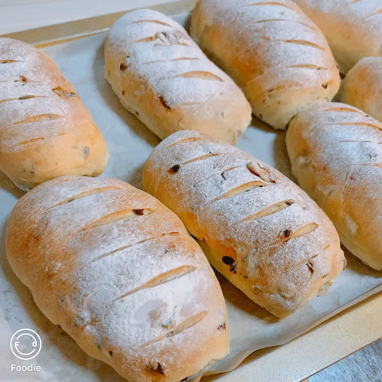 核桃蔓越莓软欧包