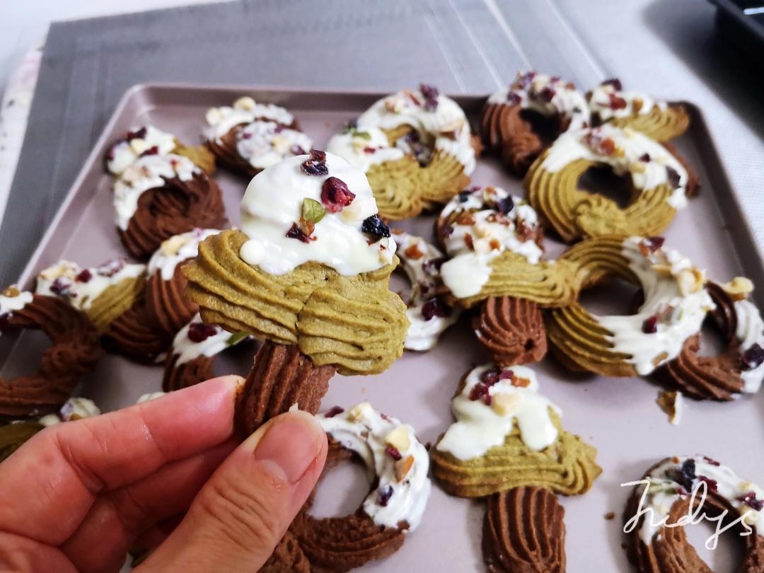 可爱到爆炸💥圣诞黄油曲奇❗️巨好吃❗️