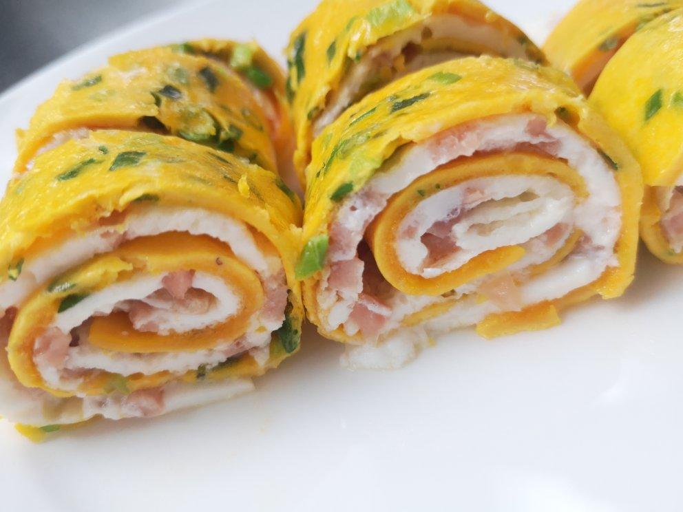 高颜值早餐鸡蛋卷❗️❗️双色鸡蛋卷