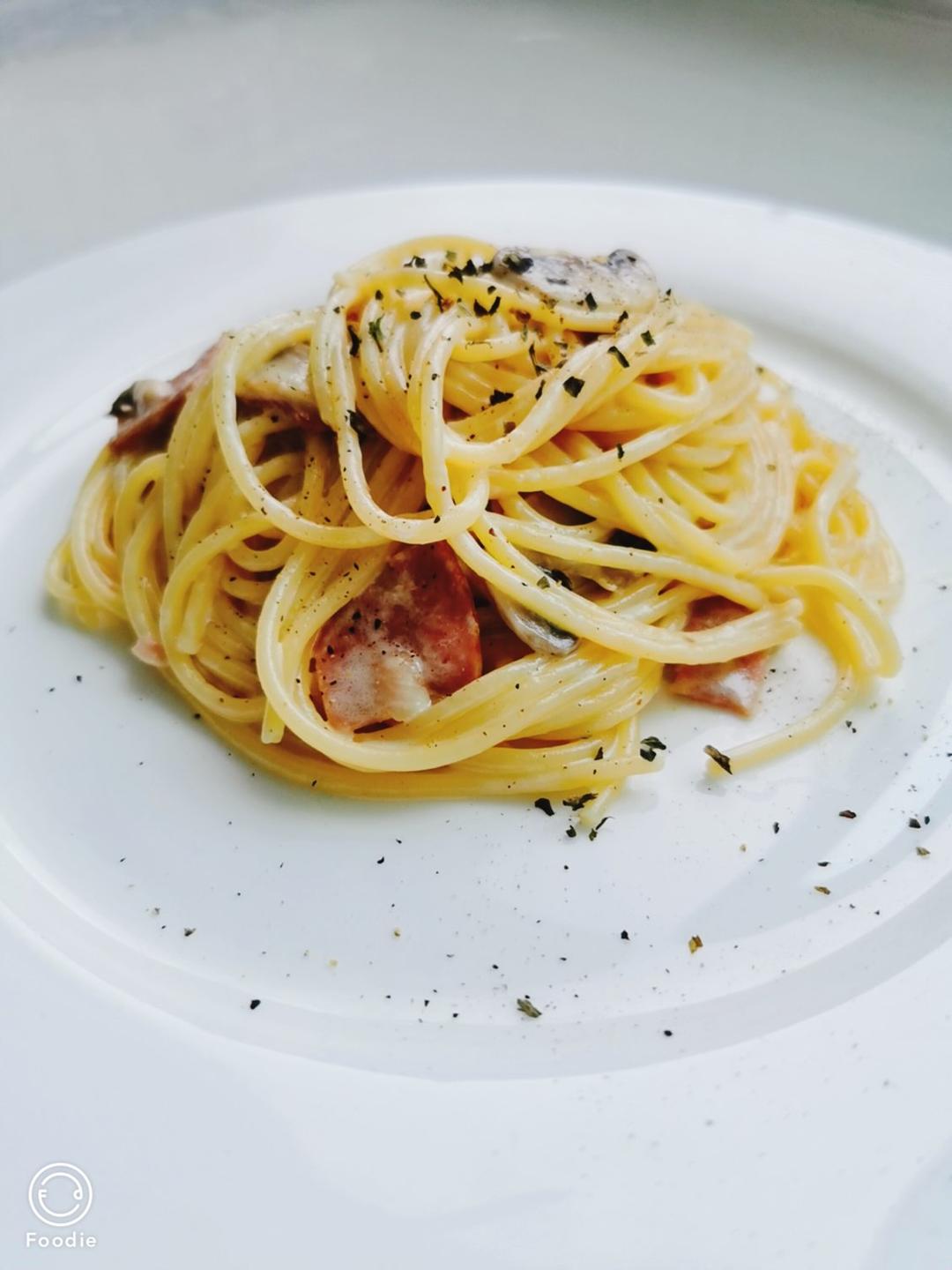 快手减脂餐 白酱意大利面🍝