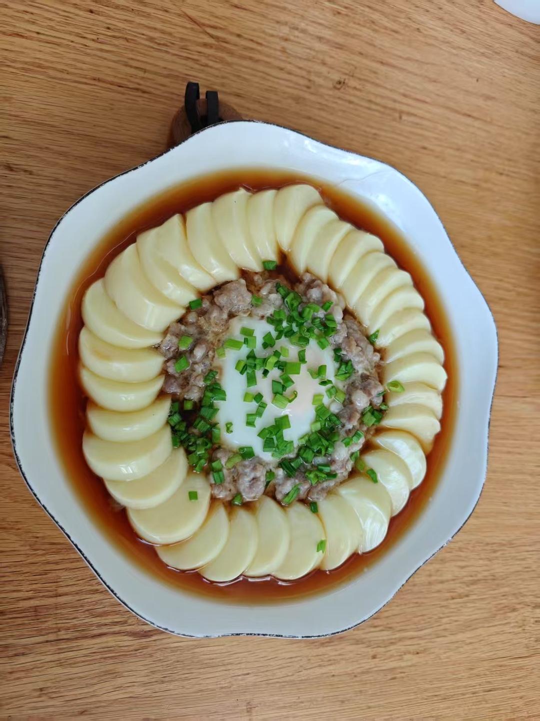 日本豆腐肉沫蒸蛋