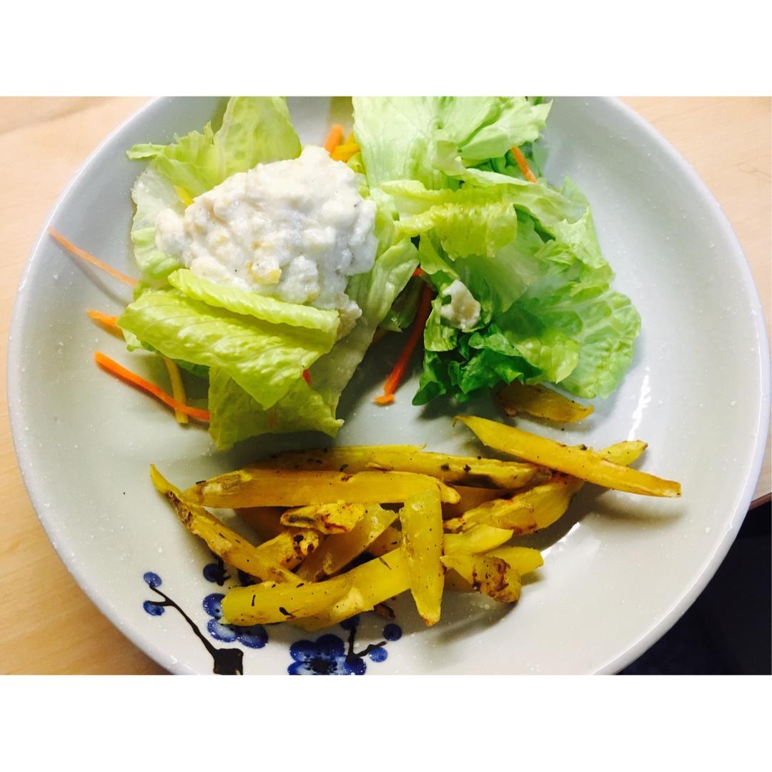 【健康三餐】香草烤红薯条