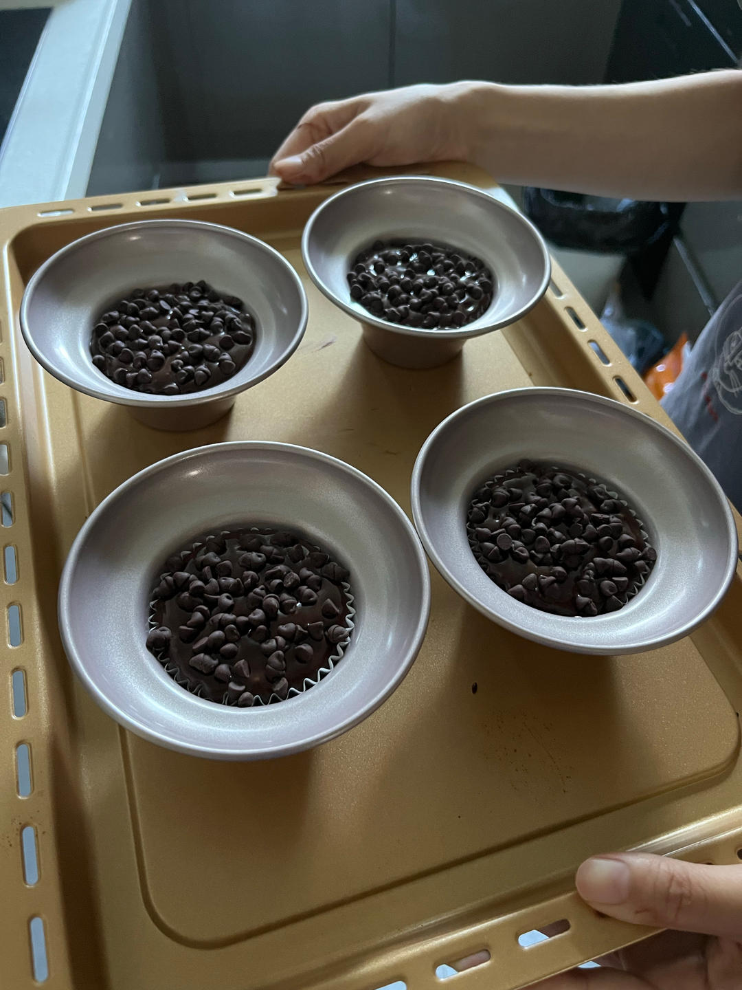 在家做巧克力蘑菇头麦芬蛋糕🍫