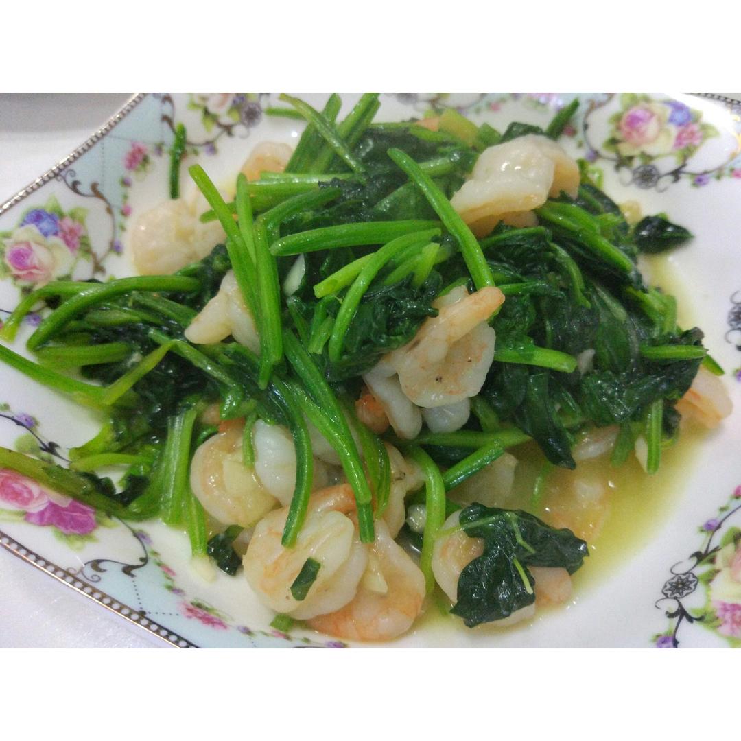 菠菜虾仁
