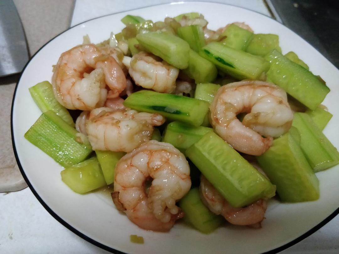 虾仁炒青瓜