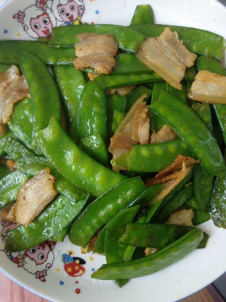 腊肠炒荷兰豆