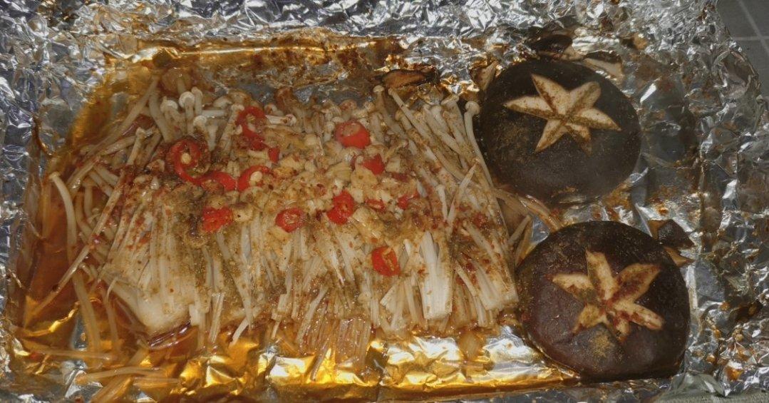 蒜蓉孜然烤金针菇