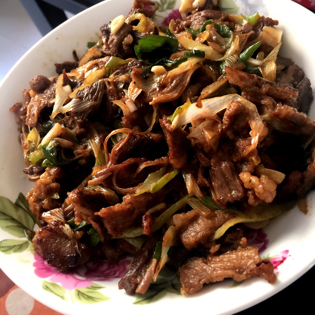 葱爆羊(牛)肉
