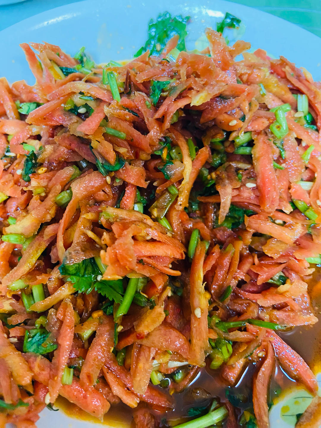 凉拌胡萝卜丝(减脂餐)