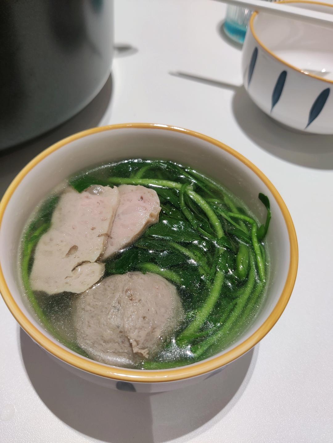 西洋菜滚肉丸汤
