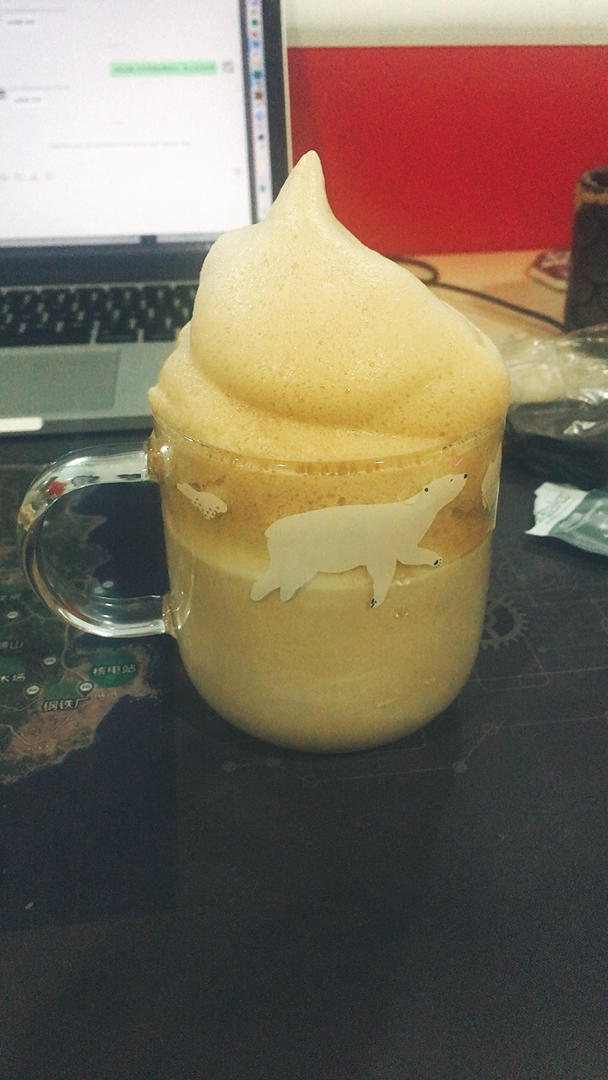 超快的韩国dalgona400次咖啡，只需15秒