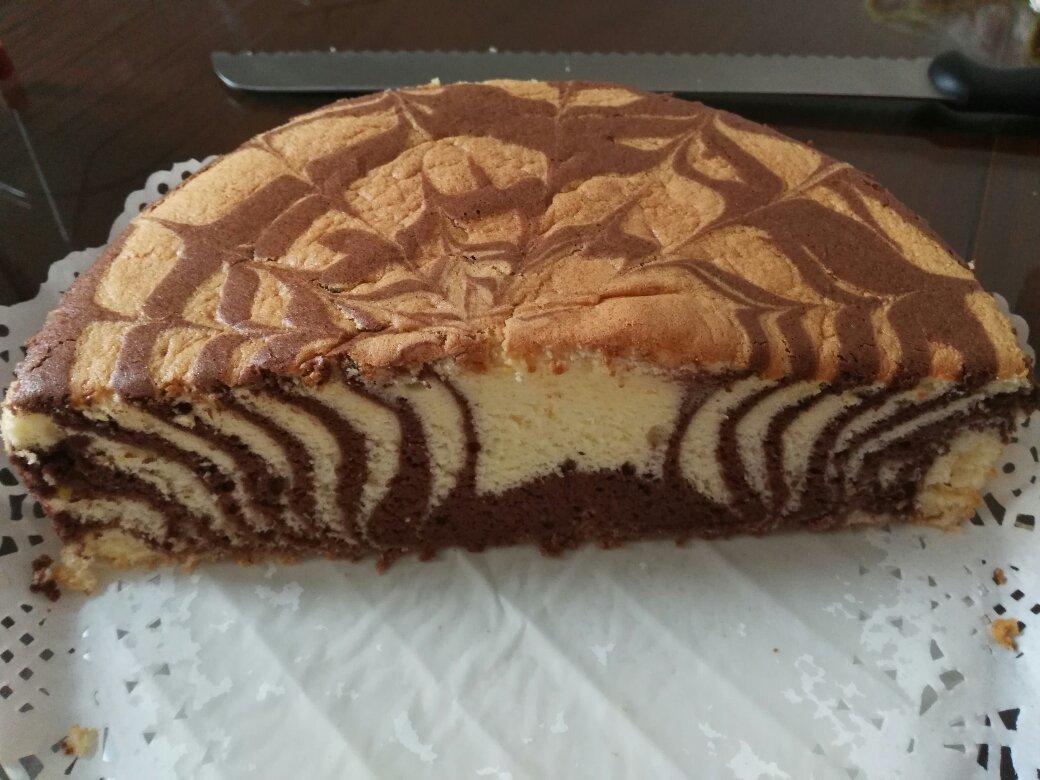 斑马纹戚风蛋糕