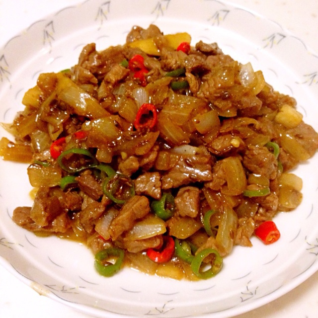 孜然牛肉粒