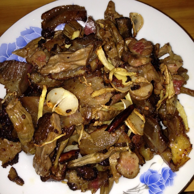 小炒腊猪头肉