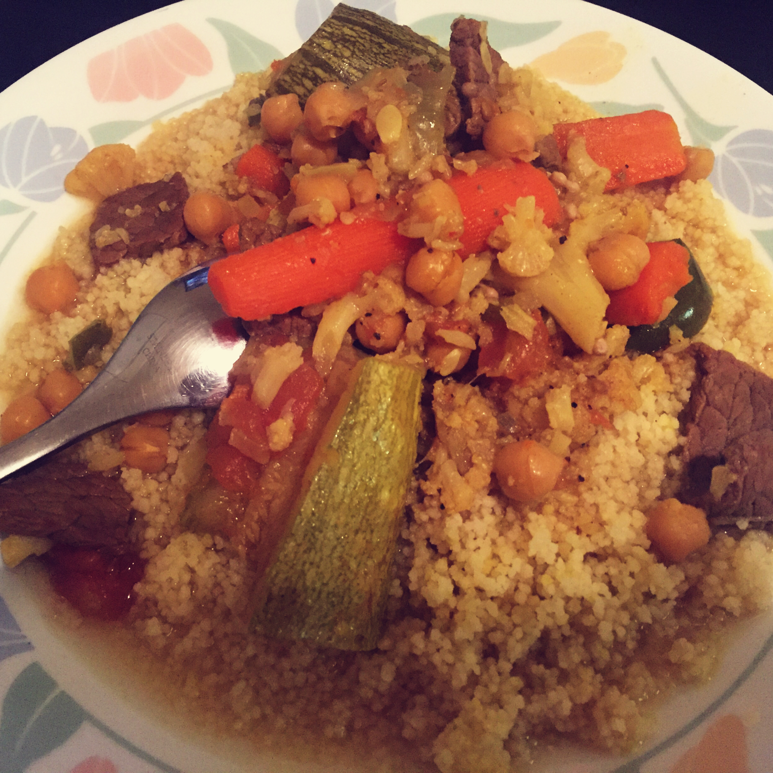 突尼斯朋友做的正宗古斯古斯面couscous