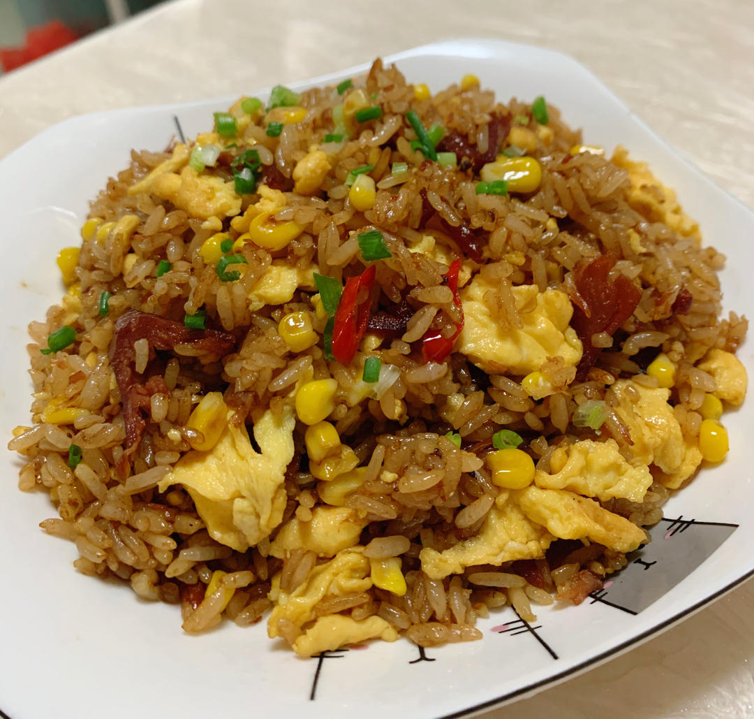 腊肠炒饭
