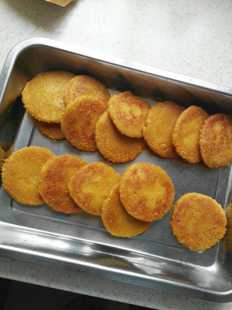 豆沙南瓜糯米饼(外酥里嫩)