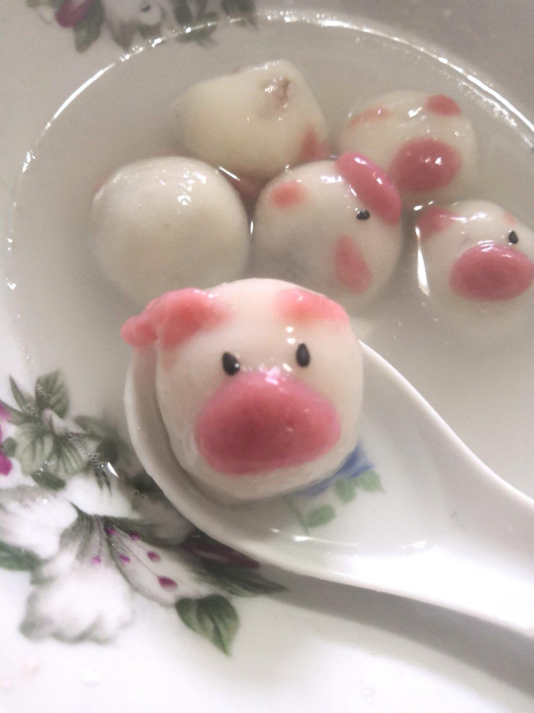 小猪汤圆