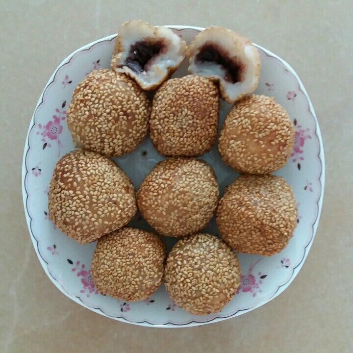 豆沙麻团