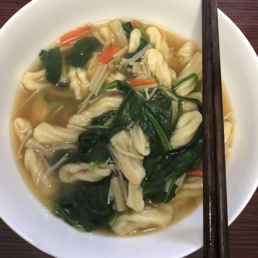 鲜虾烩麻食 加麻食做法（猫耳朵）