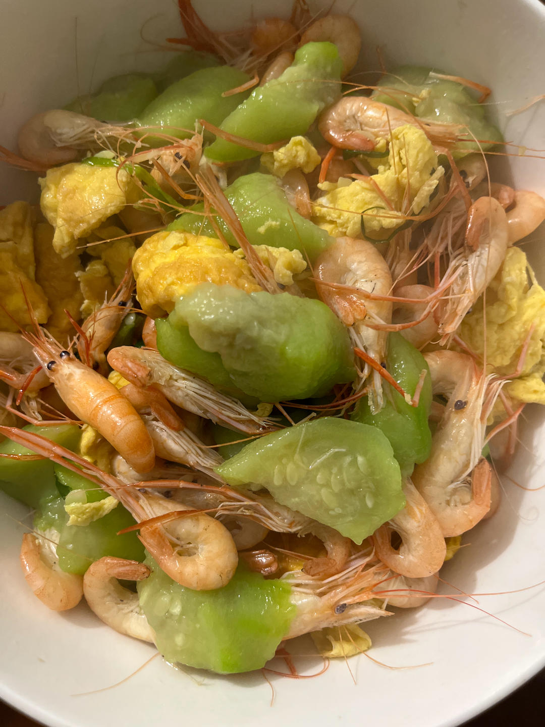 丝瓜烧河虾