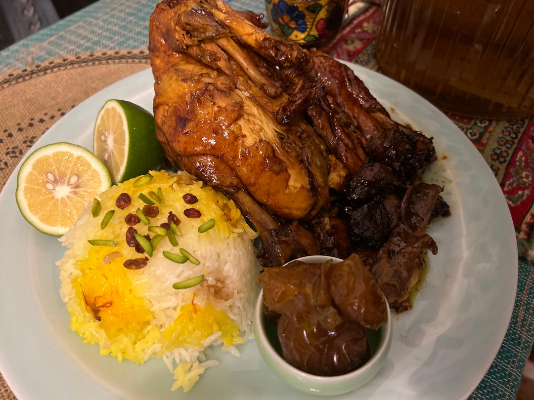 伊朗藏红花米饭烧鸡