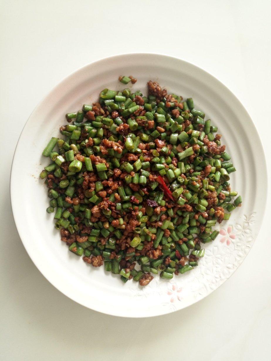 肉沫豆角下饭菜