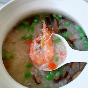干贝鲜虾海鲜粥的做法 步骤7