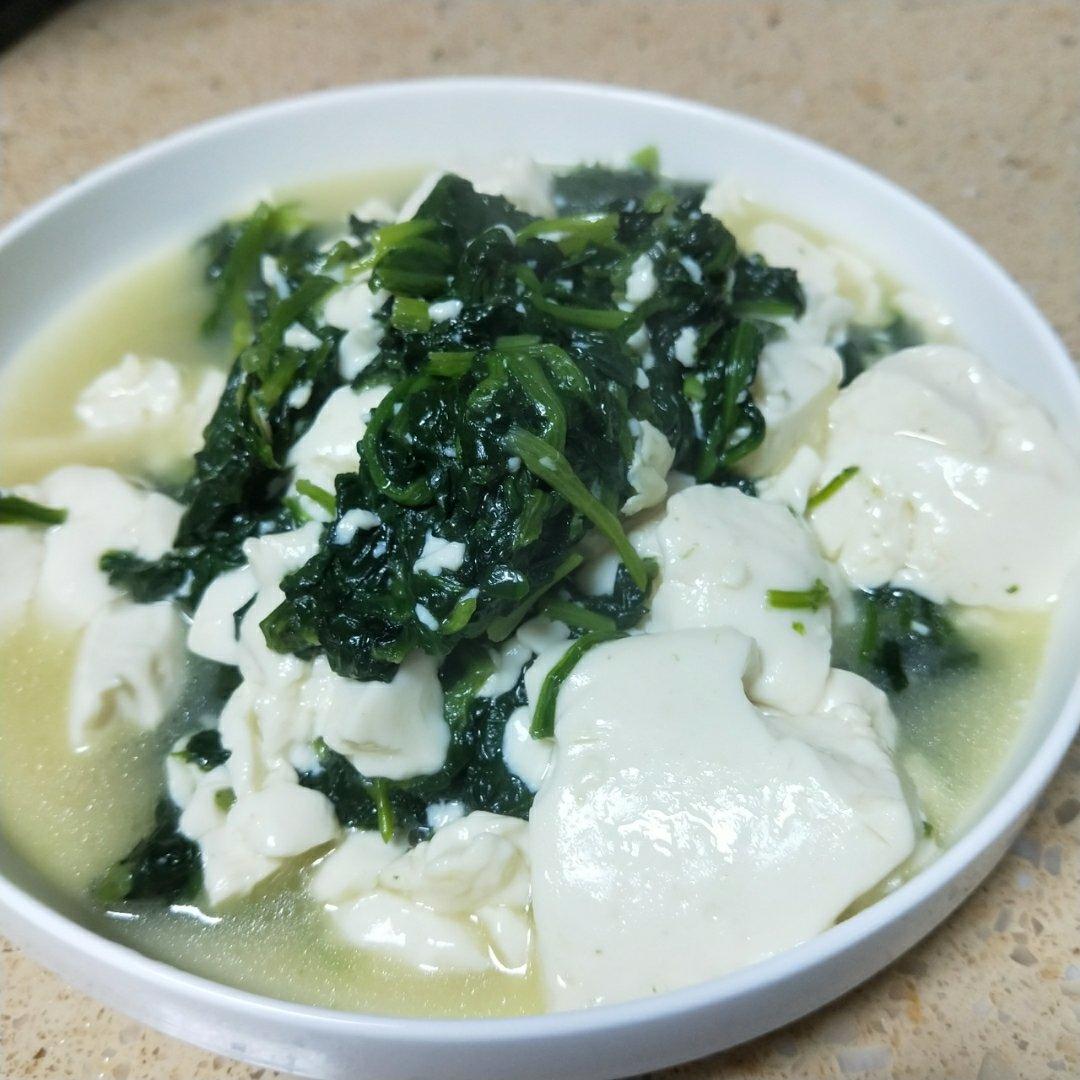 简单菠菜豆腐汤