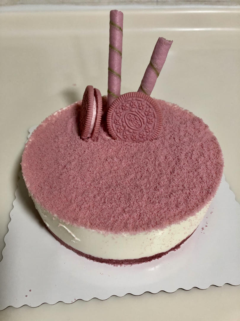 六寸粉色少女慕斯