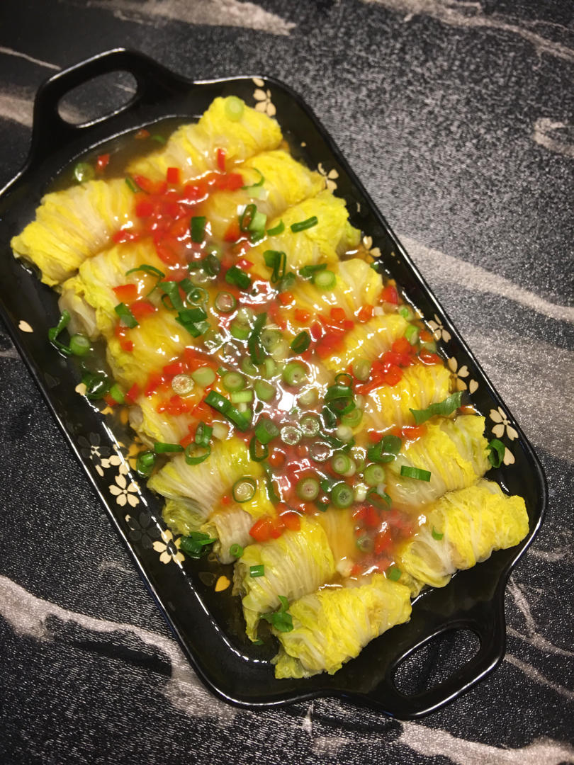 爱上紫贝壳做的方便好吃的娃娃菜包肉