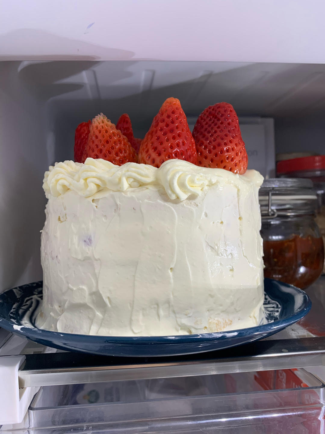 草莓蛋糕（自制草莓酱）