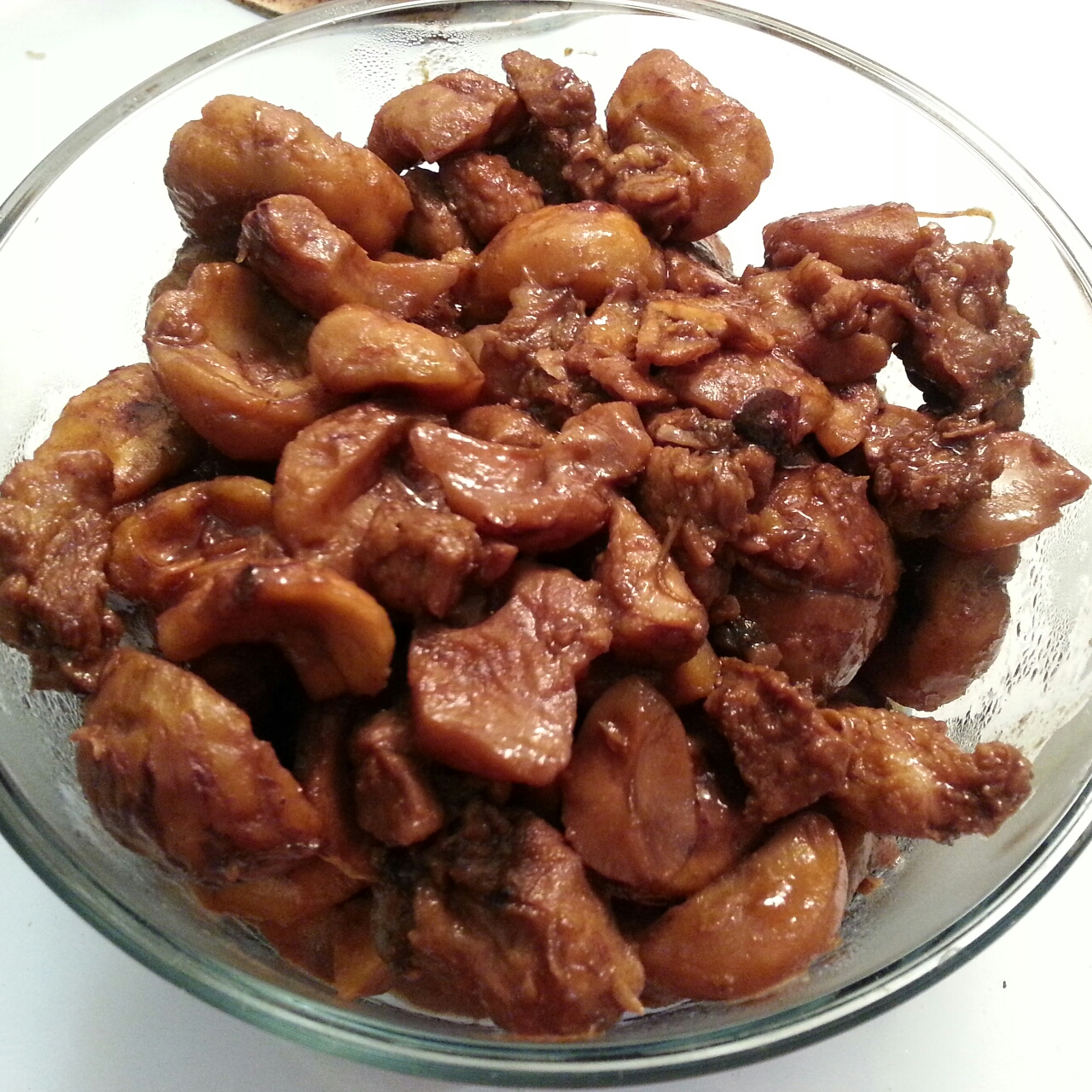 板栗红烧肉