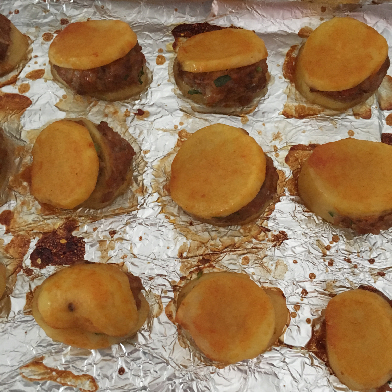 新奥尔良土豆夹肉饼