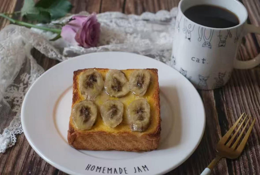 好吃到哭的香蕉烤吐司❗️酥脆香甜❗️零失败❗️