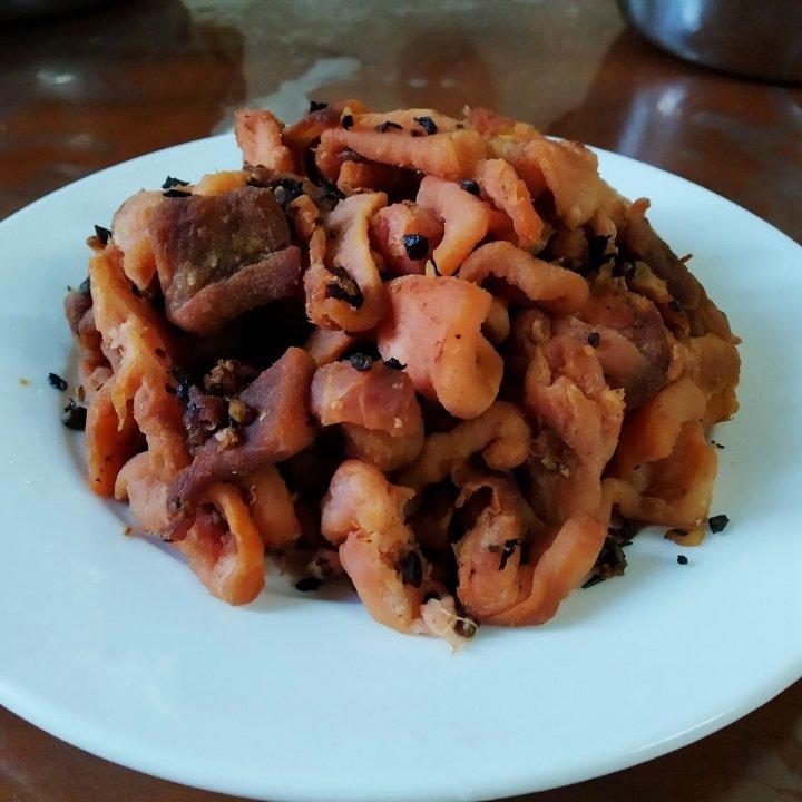 辣椒炒柚子皮：超级下饭！