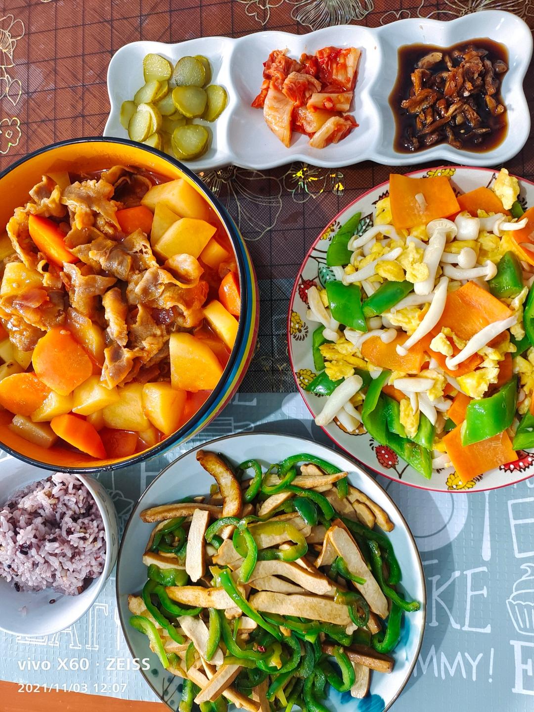 青椒炒豆干