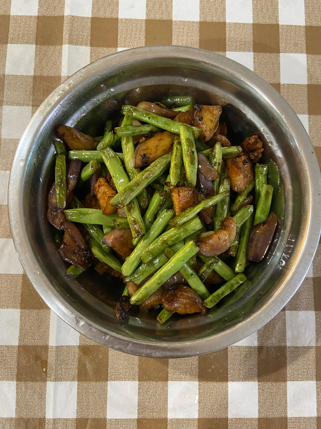 不需要油炸简单美味易操作五花肉豆角茄子家常做法